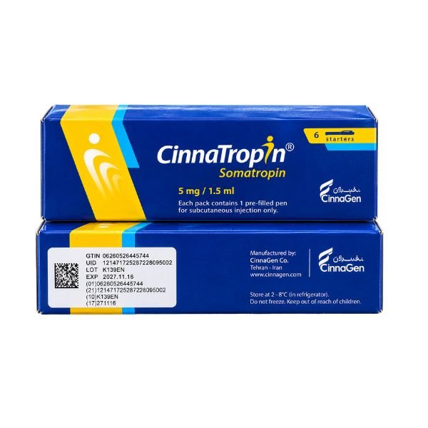 Cinnatropin Somatropin 5mg Injection Pack of 6 In Pakistan thumbnail 2
