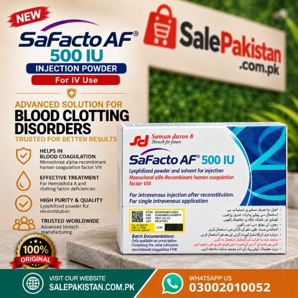 Safacto AF Injection 500IU Price In Pakistan thumbnail 2