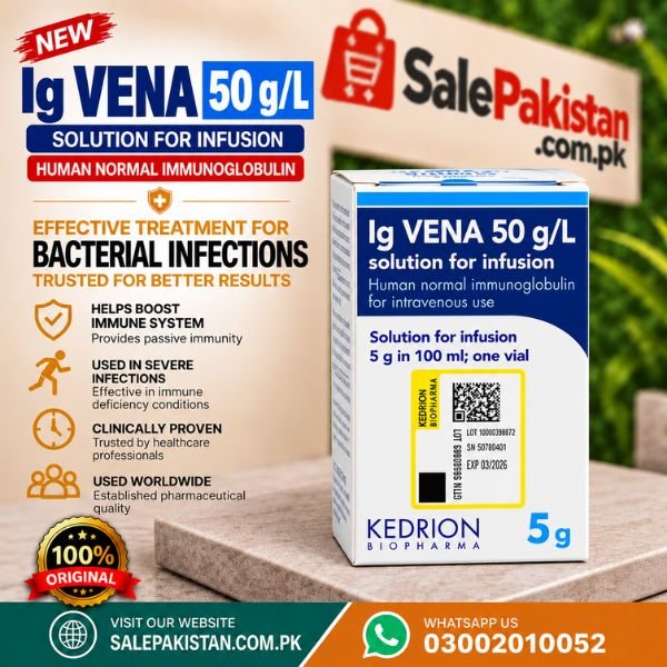 Ig VENA 50 g/L | Solution for Infusion | 5 g in 100 mL In Pakistan thumbnail 2