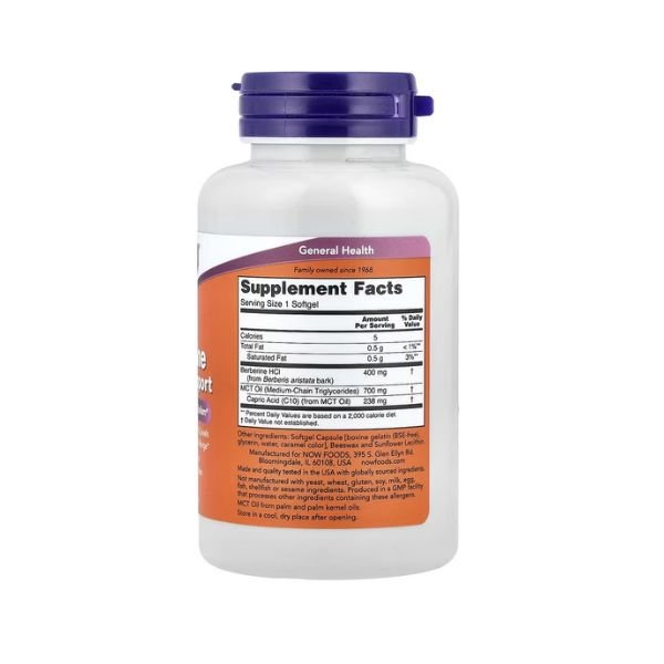 NOW Foods Berberine Glucose Support 60 Softgels in Pakistan thumbnail 3