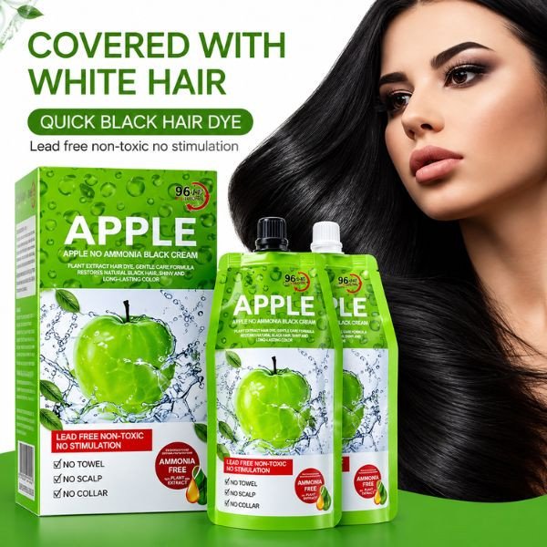Apple Hair Color Ammonia Free Natural Black 1000ml In Pakistan