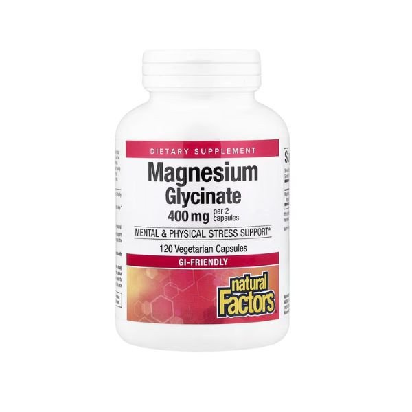 Natural Factors Magnesium Glycinate 200mg, 120 Vegetarian Capsules in Pakistan