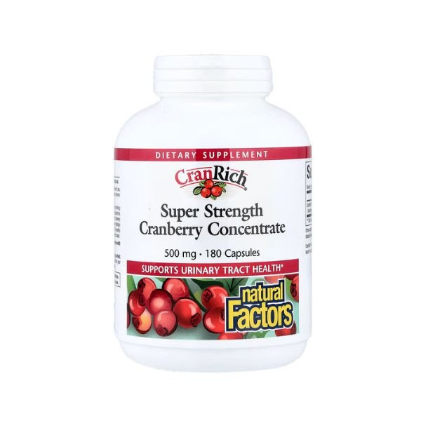 Natural Factors CranRich Cranberry Concentrate 500mg, 180 Capsules in Pakistan
