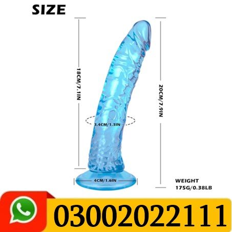 7.9inch Blue Soft Realistic Dildo In Pakistan