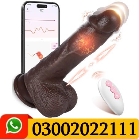 Black Thrusting Vibrator Dildo in Pakistan