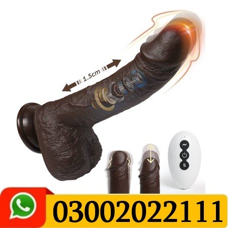 Multi functional Black Realistic Dildo with 9 Thrusting & Vibrating Modes In Pakistan