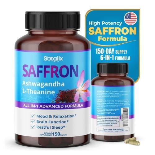 SOTALIX Saffron 14950Mg with Ashwagandha, Ginseng, L-Theanine In Pakistan