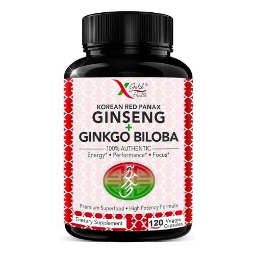 XGold Health Korean Red Panax Ginseng + Ginkgo Biloba Capsules In Pakistan