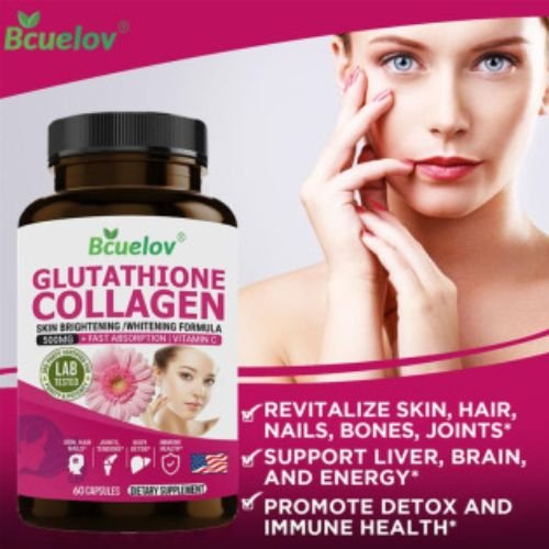 Bcuelov Glutathione + Collagen Capsules – 120 Count in Pakistan